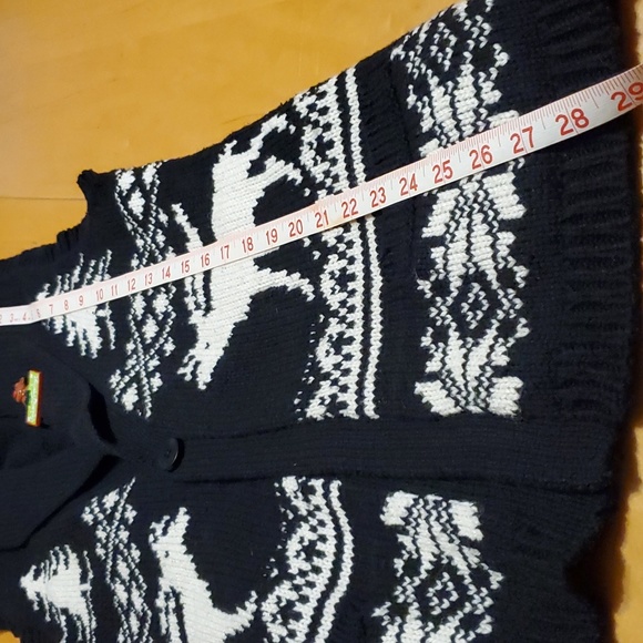 🖤HP 🥳 Coldwater Creek Holiday open sweater vest cardigan, Med.❄️🦌Like NEW ❄️ - Picture 5 of 11
